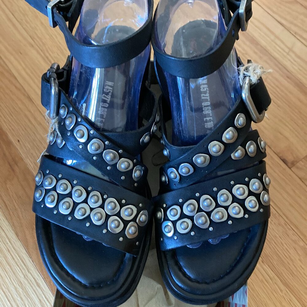 A.S. 98 Schneider Leather Sandals New w/Box 39 $330 Last call 11/14/2024